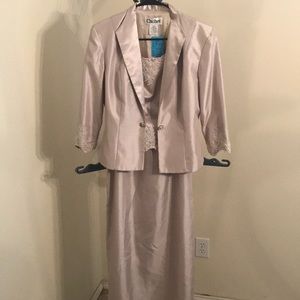 Cache Long Taupe Formal Dress